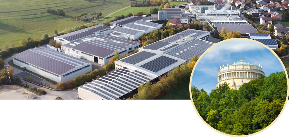 Werk Painten von oben mit Befreiungshalle